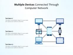 Multiple Devices Connected Through Computer Network