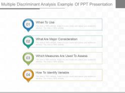 Multiple discriminant analysis example of ppt presentation