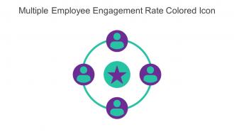 Multiple Employee Engagement Rate Colored Icon In Powerpoint Pptx Png And Editable Eps Format
