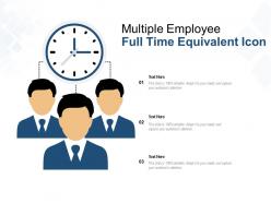 Multiple employee full time equivalent icon
