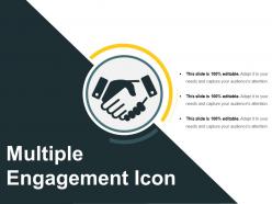 Multiple engagement icon good ppt example