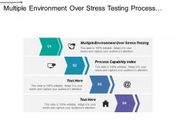 Multiple environment over stress testing process capability index