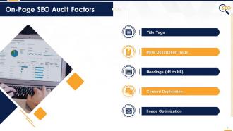 Multiple Factors In On Page SEO Audit Edu Ppt