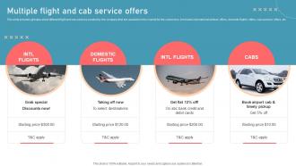 Multiple Flight And Cab Service Offers New Travel Agency Marketing Plan