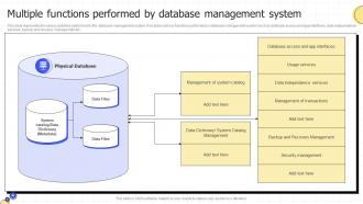Multiple Functions Performed By Database Management System