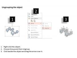 Multiple gears design bulbs for idea generation powerpoint template