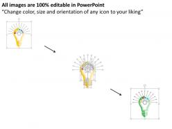 Multiple idea generation for year 2015 flat powerpoint design