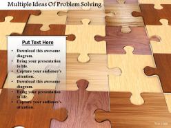 Multiple ideas of problem solving image graphics for powerpoint