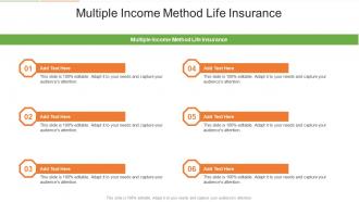 Multiple Income Method Life Insurance In Powerpoint And Google Slides Cpb