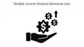 Multiple Income Streams Monotone Icon In Powerpoint Pptx Png And Editable Eps Format