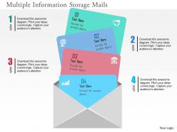 Multiple information storage mails flat powerpoint design