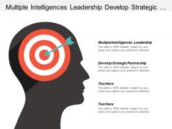 Multiple intelligences leadership develop strategic partnership sales process cpb