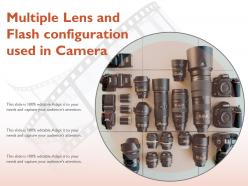 Multiple lens and flash configuration used in camera