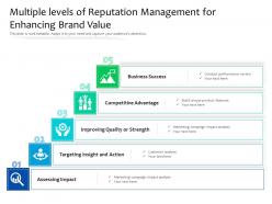 Multiple levels of reputation management for enhancing brand value