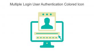 Multiple Login User Authentication Colored Icon In Powerpoint Pptx Png And Editable Eps Format