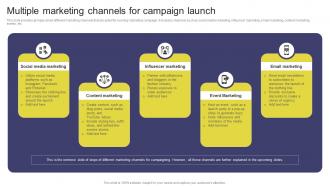 Multiple Marketing Channels For Campaign Elevating Sales Revenue With New Promotional Strategy SS V
