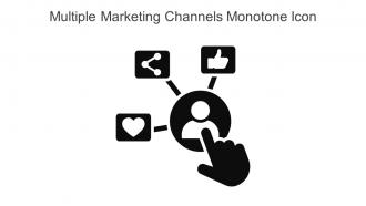 Multiple Marketing Channels Monotone Icon In Powerpoint Pptx Png And Editable Eps Format