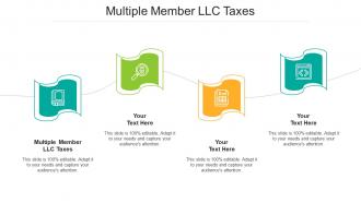 Multiple Member LLC Taxes Ppt Powerpoint Presentation Infographics Template Cpb