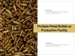 Multiple Metal Bullets At Production Facility