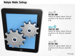 Multiple mobile settings image graphics for powerpoint