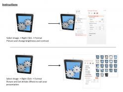 Multiple mobile settings image graphics for powerpoint
