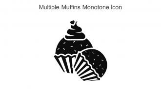 Multiple Muffins Monotone Icon In Powerpoint Pptx Png And Editable Eps Format