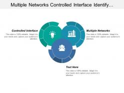 Multiple networks controlled interface identify strategies analyze alternatives