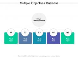 Multiple objectives business ppt powerpoint presentation inspiration elements cpb