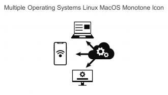 Multiple Operating Systems Linux Macos Monotone Icon In Powerpoint Pptx Png And Editable Eps Format