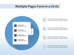 Multiple pages form in a circle