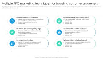 Multiple Ppc Marketing Techniques For Boosting Online Marketing Strategic Planning MKT SS