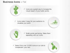 Multiple process flow child hand on adult hand ppt icons graphics