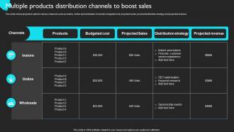 Multiple Products Distribution Channels Product Sales Strategy For Business Strategy SS V