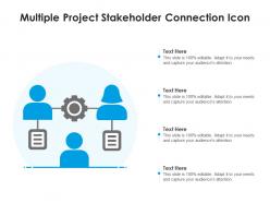 Multiple project stakeholder connection icon
