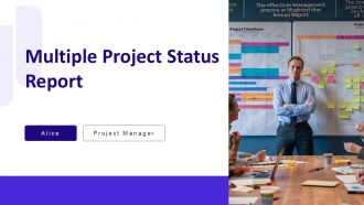 Multiple Project Status Report PPT Guidelines AT