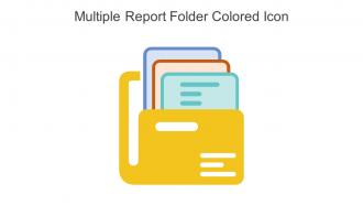 Multiple Report Folder Colored Icon In Powerpoint Pptx Png And Editable Eps Format