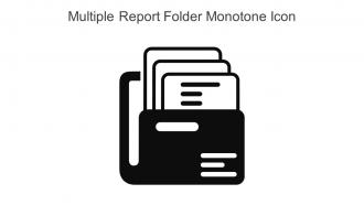 Multiple Report Folder Monotone Icon In Powerpoint Pptx Png And Editable Eps Format
