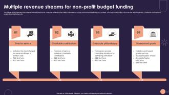 Multiple Revenue Streams For Non Profit Budget Funding