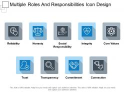 Multiple Roles And Responsibilities Icon Design Ppt Example 2018