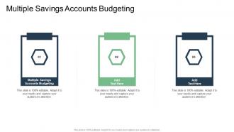 Multiple Savings Accounts Budgeting In Powerpoint And Google Slides Cpb