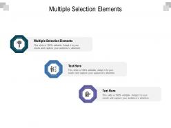 Multiple selection elements ppt powerpoint presentation portfolio samples cpb