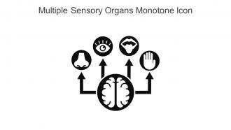 Multiple Sensory Organs Monotone Icon In Powerpoint Pptx Png And Editable Eps Format