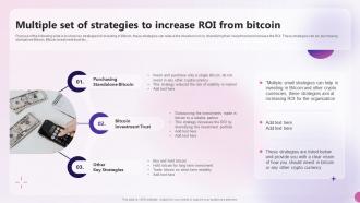 Multiple Set Of Strategies To Increase Roi From Bitcoin Decentralized Money Investment Playbook