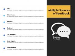 Multiple Sources Of Feedback Line Managers Ppt Powerpoint Presentation Ideas Deck