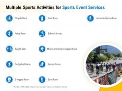 Multiple sports activities for sports event services ppt powerpoint presentation gallery