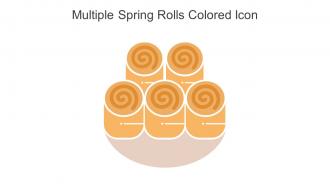 Multiple Spring Rolls Colored Icon In Powerpoint Pptx Png And Editable Eps Format