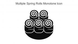 Multiple Spring Rolls Monotone Icon In Powerpoint Pptx Png And Editable Eps Format
