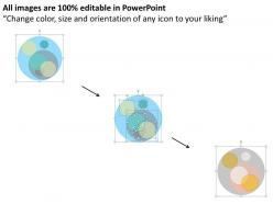 Multiple staged customer segmentation flat powerpoint design