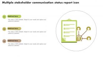 Multiple Stakeholder Communication Status Report Icon