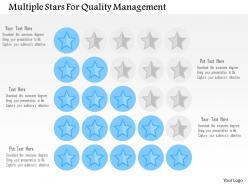 Multiple stars for quality management flat powerpoint design